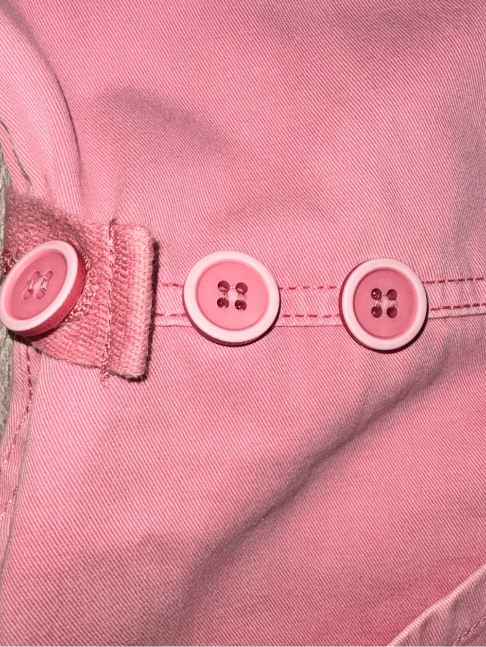 Pistola Pink Short Sleeve Button Front Utility Jumpsuit Straight Leg - Picture 3 of 7